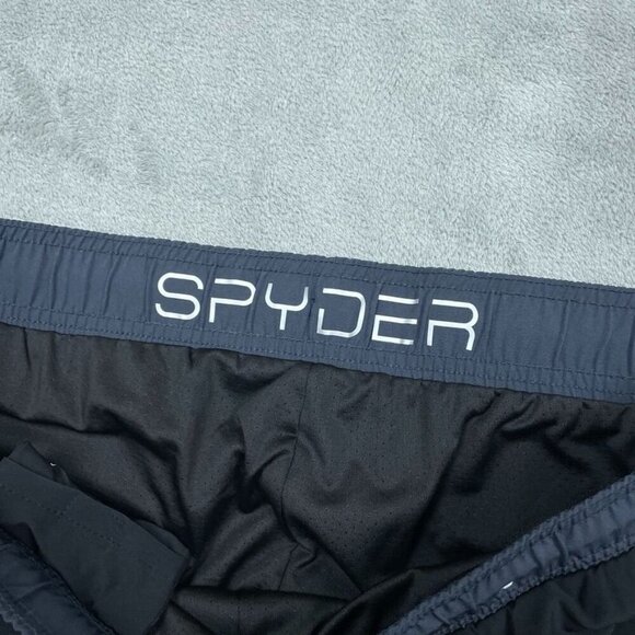 Spyder Mens Swim Shorts XL Black Elastic Waist Lightweight a0833 - Picture 3 of 6